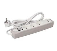 Bloc multiprise - Perel - 3 prises - 2 ports USB - 3500W - Interrupteur marche/arrêt