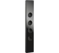 Bloc multiprise Power ECK-G Slim 4 Prises Noir - Prise d'angle avec façade en Verre, 4 Prises Schuko, Protection Enfant, Hauteur 460 mm Wipo