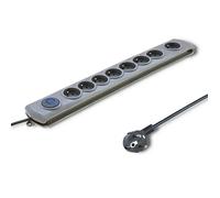 Bloc multiprise - QOLTEC - 50168 - 8 prises - 3 m - Protection parafoudre