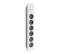Bloc multiprise - Qoltec - 5901878502977 - 6 prises - 1.8m - Intérieur