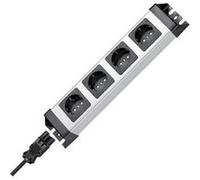 Kopp POWERversal Intérieur 4AC outlet(s) Noir, Gris multiprise - Multiprises (Intérieur, 4 sortie(s) CA, Type F, IP20, Noir, Gris, 16 A)
