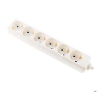 Bloc multiprise Schuko - ZENITECH - Bloc multiprise Schuko - 6 prises - 16A (3680W) - Sans câble (à câbler)