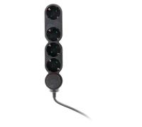 Bloc multiprise - ZENITECH - Schuko 4 prises - 4x16A - Câble 1,5 m - Interrupteur & protection enfants