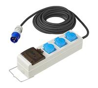 Bloc multiprises 10m 3x2,5mm² avec disjoncteur MCCB et RCD camping car, caravane