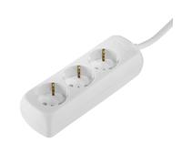 Bloc multiprises à 3 sorties, blanc, 1,4 m