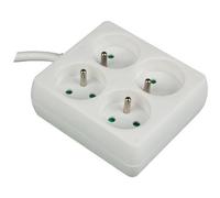 BLOC MULTIPRISES CARRÉ 4 PRISES