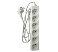 Zenitech - Bloc multiprises 6 prises 16A 2P+T - Blanc