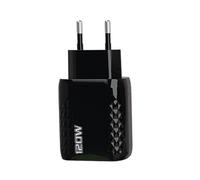 Bloc mural à chargement rapide, chargeur rapide | Adaptateur mural de charge rapide 120W, chargeur rapide à double Port, Cube de prise de chargeur rapide, adaptateur mural de charge rapide pour écoute