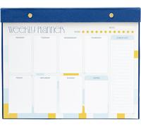 Bloc Note A4 Semainier Akalia Weekly Planner, Sous-Main Bureau, Planificateur Hebdomadaire Papeterie De Bureau