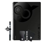 Bloc note A4 Whynote - Votre tableau blanc et son stylo effaçable dans un carnet de notes à emmener avec soi - Un cahier effacable à l’infini [Cahier spirale, Cahier de dessin]