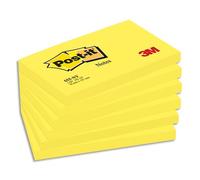 Bloc-note adhésif, 127 x 76 mm, jaune