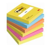 Bloc-note adhésif, 76 x 76 mm, Energetic, 8+4