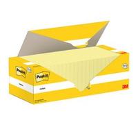 Bloc-note adhésif, 76 x 76 mm, jaune, 12+12 GRATUIT