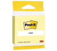 Bloc-note adhésif, 76 x 76 mm, jaune, blister