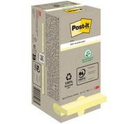 Bloc-note adhésif Recycling notes, 127x76 mm, jaune