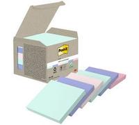 Bloc-note adhésif Recycling notes, 76x76 mm, assorti