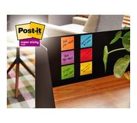 Bloc-note adhésif Super Sticky Notes, 76x76 mm, 4+2