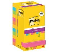 Bloc-note adhésif super sticky notes, 76x76 mm, 8+4
