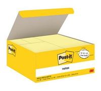 Bloc-note adhésif, tailles assorties, promo, jaune