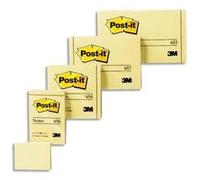 Bloc note adhésive 3m repositionnable de 100 feuilles 76x76 mm, Jaune Jaune G
