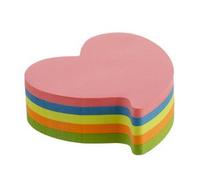 Bloc-note 'Coeur', 250 feuilles, 5 couleurs