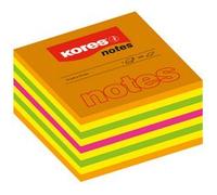 Bloc-note cube, 50 x 50 mm, couleurs fluo, 4 couleurs