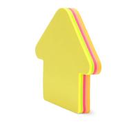 Bloc Note Flèche Adhésif Repositionnable, Bloc mémo de 100 feuilles de 5 couleurs fluo, format 7x7cm