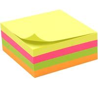 Bloc Note Repositionnable 4 Couleurs Neon 320 Feuilles 75x75mm