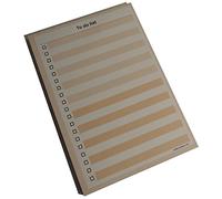 Bloc note To do list ou Planning semaine bleu ou marron 52 pages détachables A5 15x21 cm (To Do List marron)