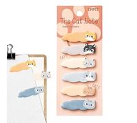 Bloc-notes 180 feuilles de marque-pages en papier avec dessins animés - Notes adhésives amusantes de chats | Pour étudiantes, enseignants, , école, travail t fête