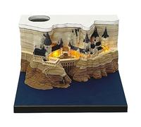Bloc-notes 3D avec boîte de rangement, motif château, bloc-notes d'art 3D, bloc-notes, décoration de la maison avec notes en papier légères, décoration créative