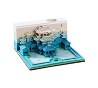 Bloc-notes 3D Beautés Scenery Sculpture Mémo Bloc-notes Modèle Bloc de notes Blocs de notes Amis Bureau Décoration Outils Note Cadeau scolaire