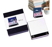 Bloc-notes 3D - Bloc-notes à déchirer avec paysage de montagne pour le bureau | Bloc-notes artistique pour la Saint-Valentin, le lieu de travail, la maison, Noël, adultes, étudiants, , écrire