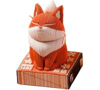 Bloc-notes 3D, bloc-notes artistiques mignons, notes adhésives fantaisie, sculpture de renard, notes adhésives gravées au laser, convient pour la prise de notes, les ornements décoratifs, les cadeaux