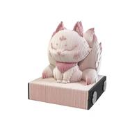 Bloc-notes 3D, bloc-notes artistiques, notes adhésives fantaisie, notes adhésives fantaisie en papier de renard, notes adhésives gravées au laser, convient pour la prise de notes, les ornements