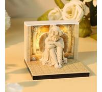 Bloc-notes 3D, calendrier 3D 2026, calendrier 2026, calendriers détachables, sculpture en papier avec motif mystique, pour bureau, maison, cadeaux, ornements