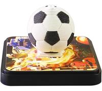 Bloc-notes 3D, calendrier 3D, à déchirer, calendrier 2025, calendrier de table, avec lumière, sculpture en papier, ornement de bureau, motif de football sans lumière