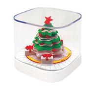 Bloc-notes 3D - Calendrier de bureau avec lumière LED - Autocollants 3D - Arbre de Noël - Papier d'art 3D - Sculpture sur papier - Bureau d'art - Kjw703 (B, taille unique)