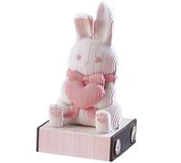 Bloc-notes 3D décoratif, bloc-notes 3D créatif, papier mémo, bureau d'art, bureau pour collègue, ami, décoration de la maison, lapin