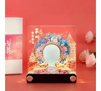 Bloc-notes 3D en forme d'épingle à cheveux - Calendrier chinois 2026 - En papier - Cadeau de Noël