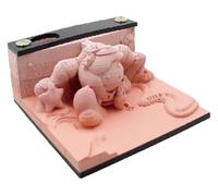 bloc-notes 3d, notes autocollantes 3d, Bloc-notes autocollant en papier, Sculpture je t'aime, bloc-notes artistique, bloc-notes de bureau, décoration de bureau et de maison(B)