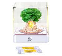 bloc-notes 3d, notes autocollantes 3d, Panoramique Treehouse 3D Art Sticky Notes Tear-Off, 230 Creative Desktop Sticky Notes DIY Sticky Note Pad for la maison et le bureau(Green)