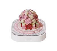 Bloc-notes 3D - Sculpture en papier rose | Bloc-notes artistique | Pour étudier, écrire, planifier, Saint-Valentin, lieu de travail, avent, décoration d'intérieur, Noël, adulte, étudiant, enfant