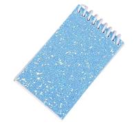 Bloc-notes à double spirale 20 feuilles non lignées Petit carnet de croquis de poche avec couverture à paillettes scintillantes pour écrire des blocs-notes élégants