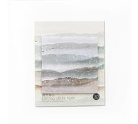 Bloc-Notes À Encre Créative En Forme De Feuille, Bloc-Notes Coloré, Pour Décoration De Paysage, Fournitures Scolaires Et De Bureau, 4 Pièces