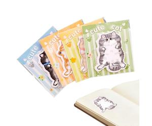 Bloc-notes à motif chats - Blocs mémo et accessoires - Notes adhésives pour notes écrites - Pour enseignants, étudiants, école, affaires et collège, journal de t journal