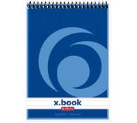 Bloc-notes à spirale - HERLITZ - x.book - A7 - 50 pages - Ligné - Couverture bleue