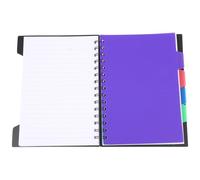 Bloc-notes à Spirale Noir pour Étudiants, Planification et Organisation | Papier Pâte de Bois, Surface Lisse pour Écriture, Design Pp, Usage Maison et Carnet de Voyage
