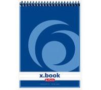 Bloc-notes à spirale x.book, A6, 50 pages, ligné