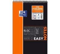 Bloc notes à spirales Oxford EasyNotes A4+ 160 pages grands carreaux